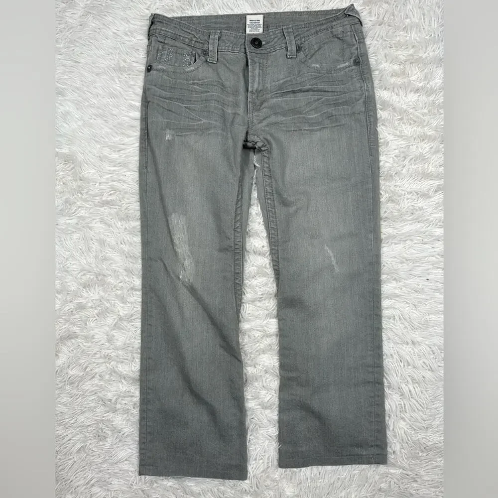 True Religion Men’s Billy Bootcut Jeans Size 32x29 - Grey
